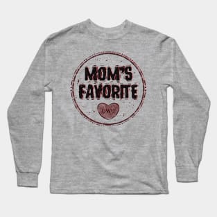 Mom's favorite (black) Long Sleeve T-Shirt